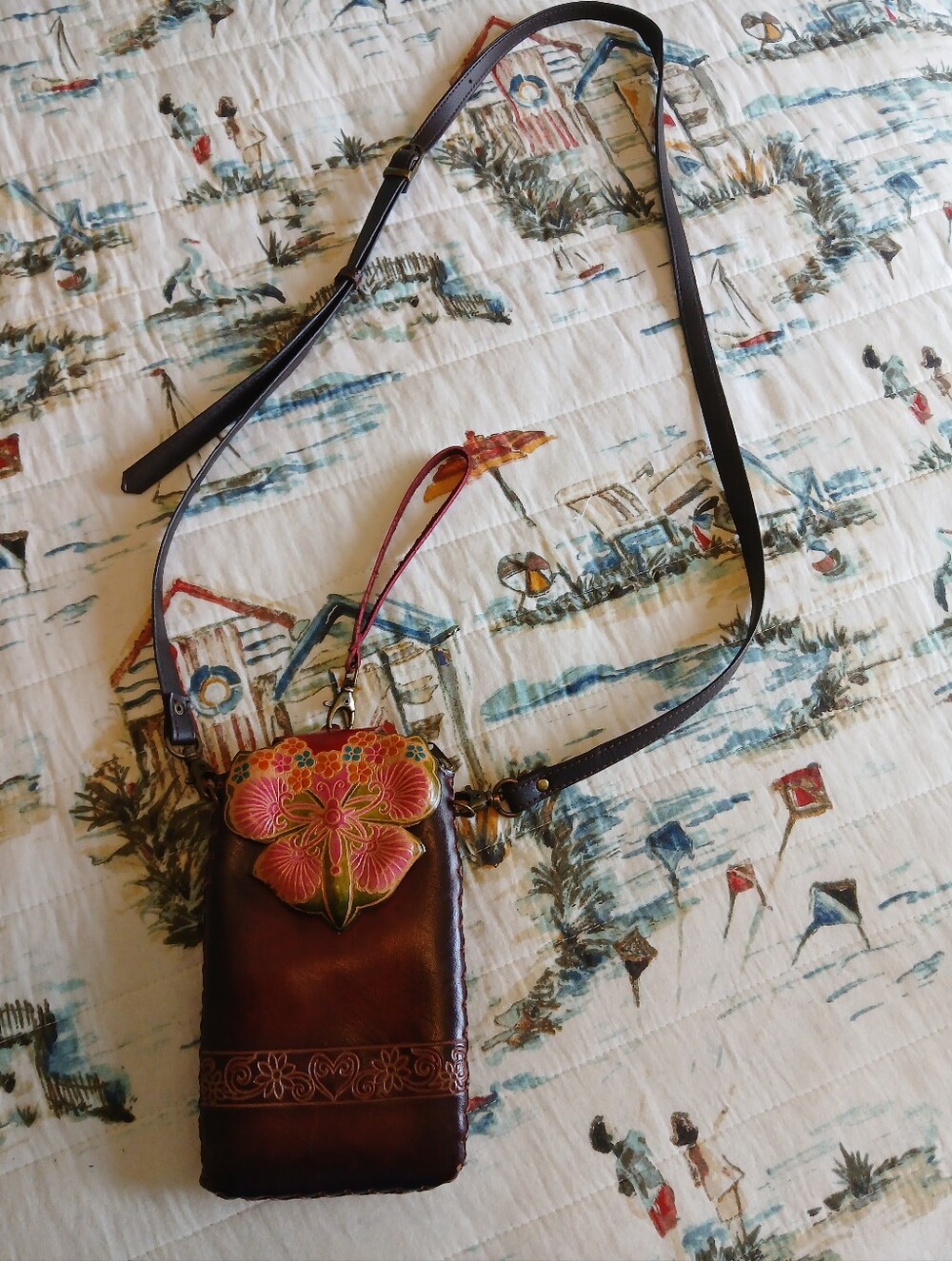 Mexican Butterfly Hand Tooled Leather - Picture 2 of 16